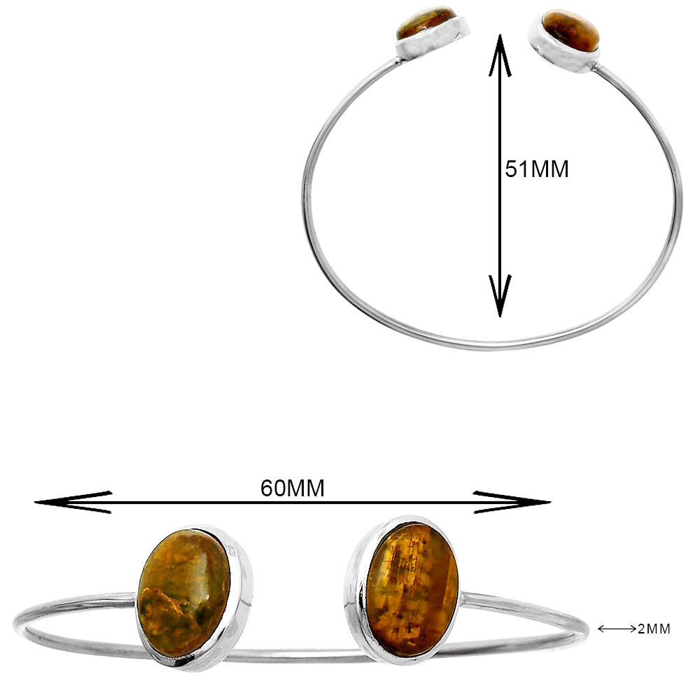 Natural Nellite Cuff Bangle Bracelet B-1004 SDB5146