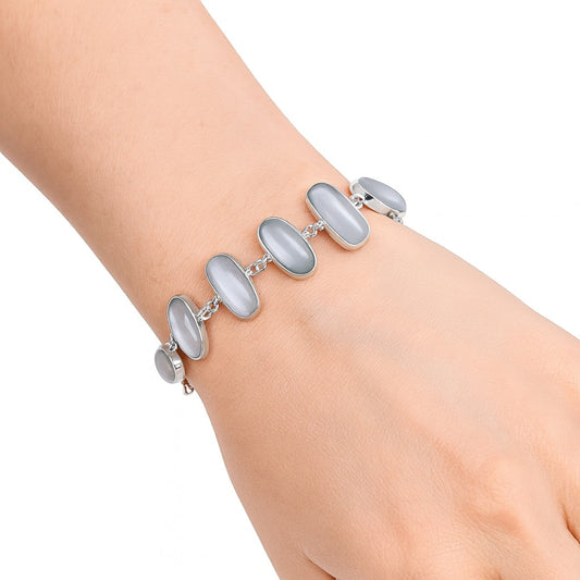 Natural Srilankan Moonstone Bracelet B-1001 SDB5175