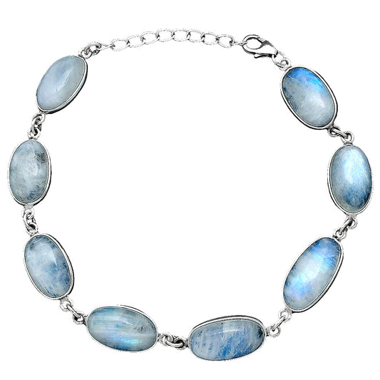 Natural Rainbow Moonstone - India Bracelet B-1001 SDB5266