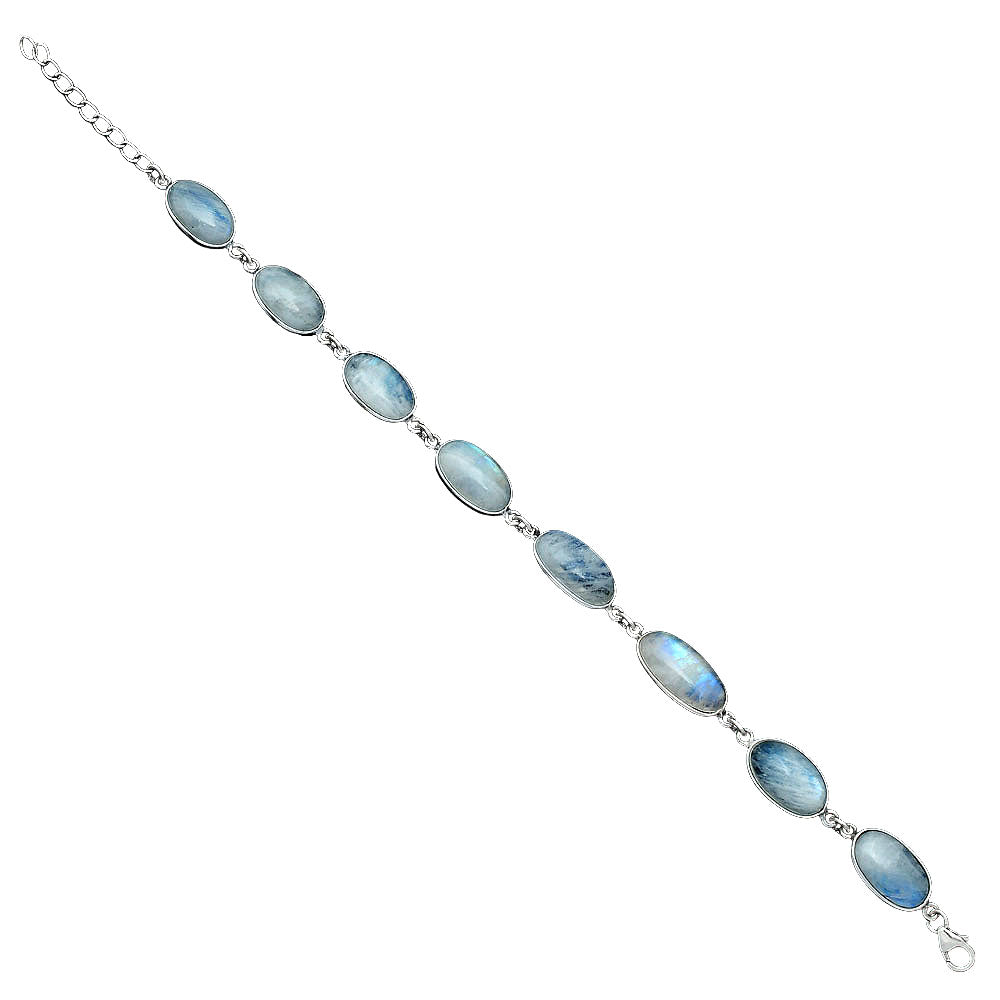 Natural Rainbow Moonstone - India Bracelet B-1001 SDB5266