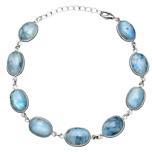 Natural Rainbow Moonstone - India Bracelet B-1001 SDB5269