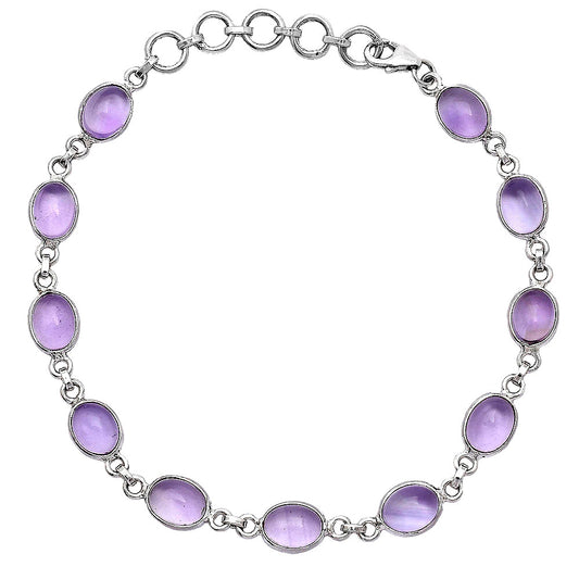 Natural Amethyst Cab - Brazil Bracelet B-1001 SDB5284