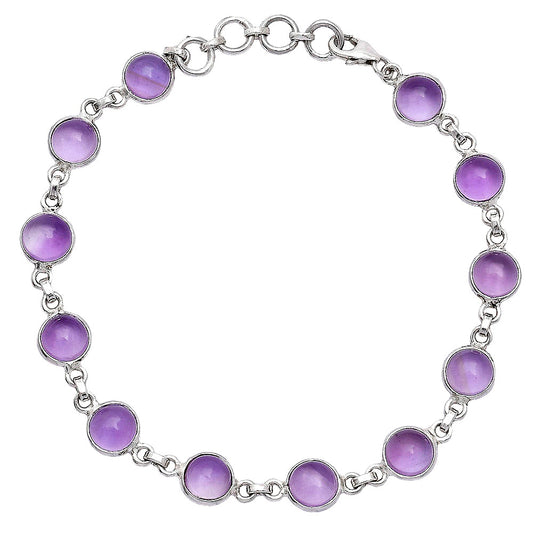 Natural Amethyst Cab - Brazil Bracelet B-1001 SDB5285