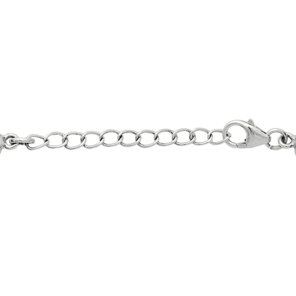 Amethyst Checker Briolette & Garnet Bracelet B-1006 SDB5306
