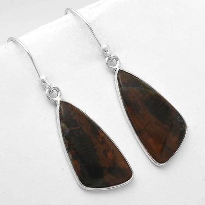 Natural Turkish Rainforest Chrysocolla Earrings E-1001 SDE50033