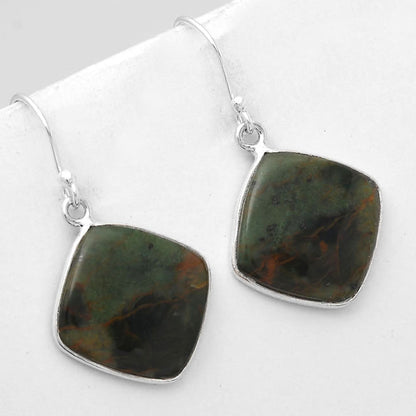 Natural Turkish Rainforest Chrysocolla Earrings E-1001 SDE50160