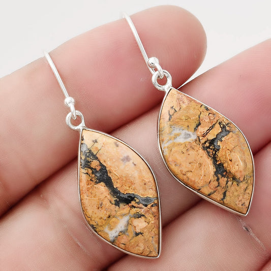 Natural Maligano Jasper - Indonesia Earrings E-1001 SDE50308