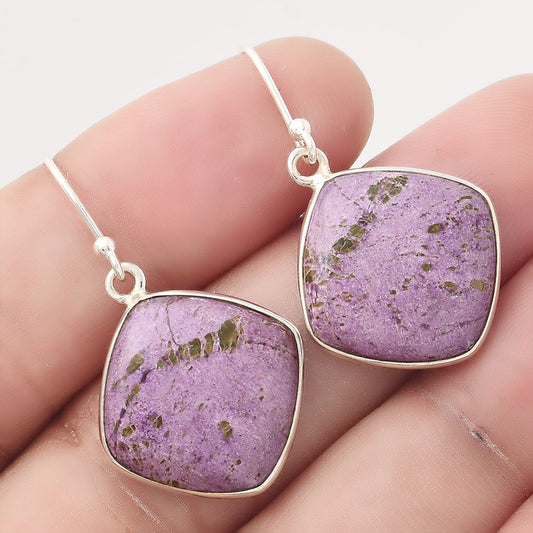 Natural Purpurite - South Africa Earrings E-1001 SDE50342