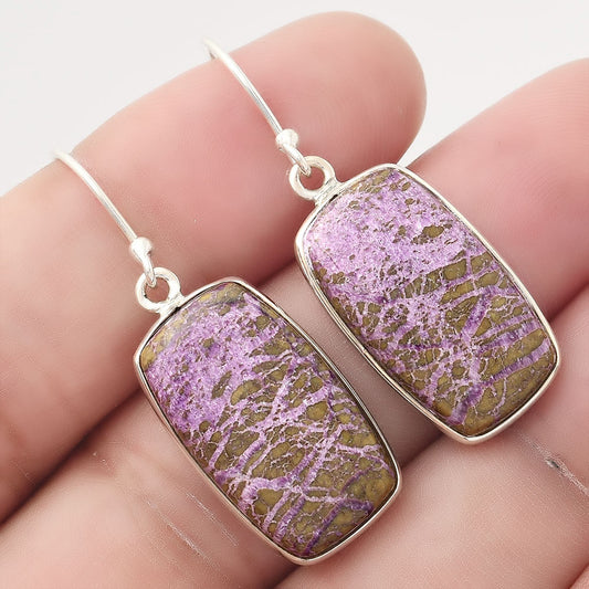 Natural Purpurite - South Africa Earrings E-1001 SDE50350