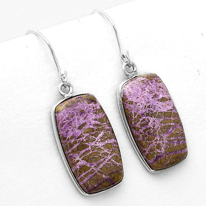 Natural Purpurite - South Africa Earrings E-1001 SDE50350