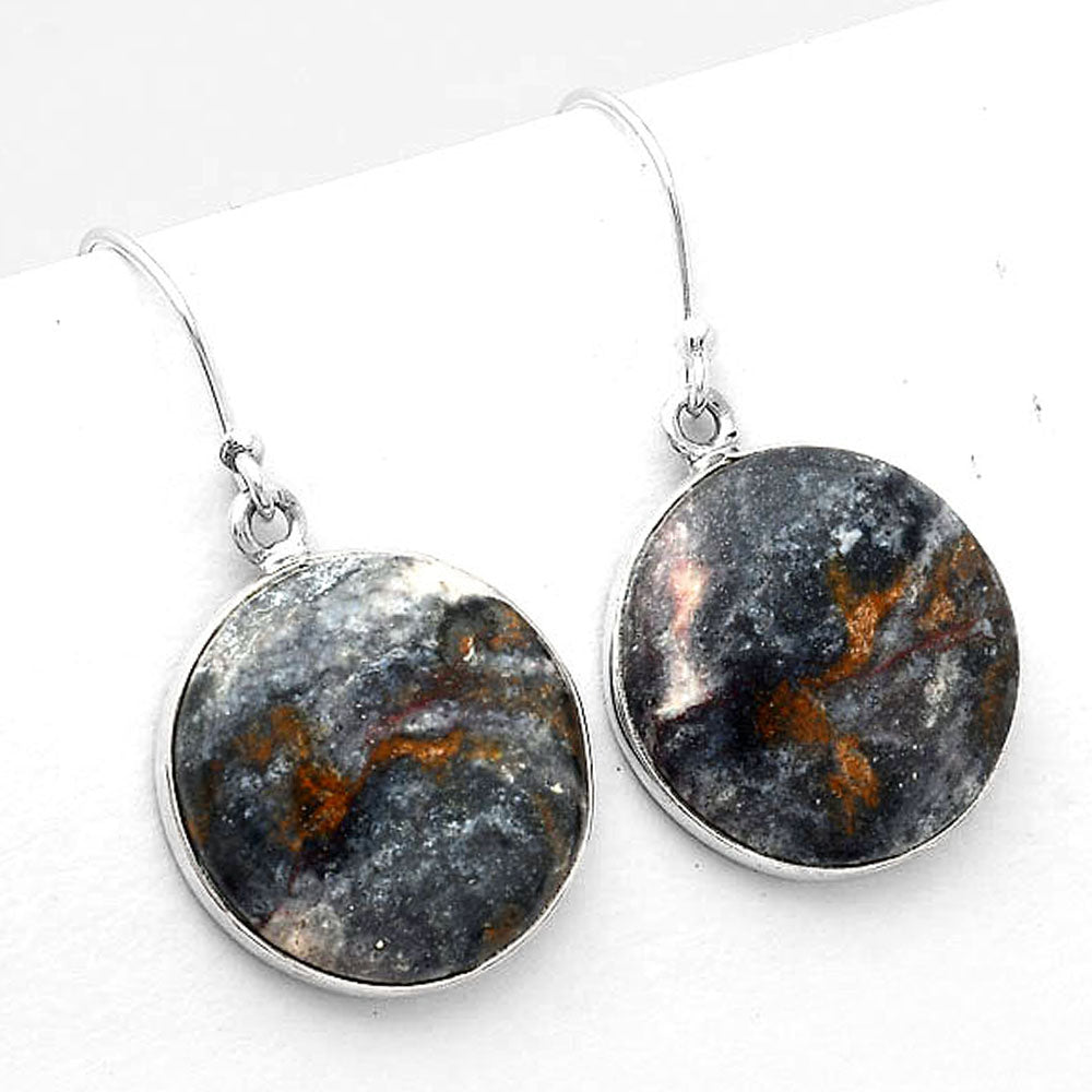 Natural Indian Blanket Jasper Earrings E-1001 SDE50376