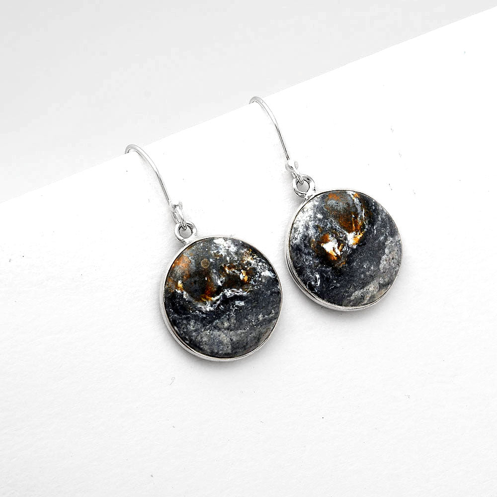 Natural Indian Blanket Jasper Earrings E-1001 SDE50432