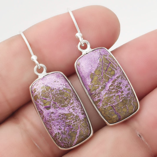 Natural Purpurite - South Africa Earrings E-1001 SDE50433