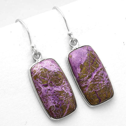 Natural Purpurite - South Africa Earrings E-1001 SDE50433