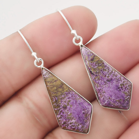 Natural Purpurite - South Africa Earrings E-1001 SDE50454