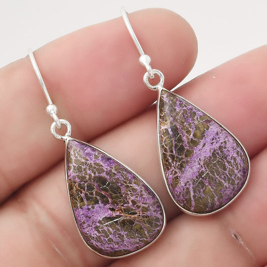 Natural Purpurite - South Africa Earrings E-1001 SDE50455