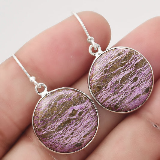 Natural Purpurite - South Africa Earrings E-1001 SDE50469