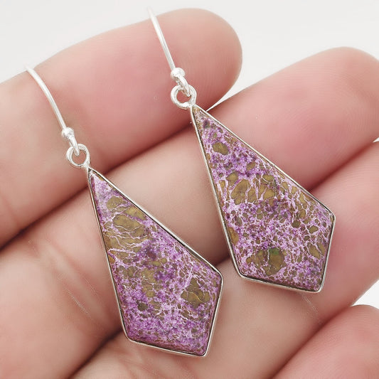 Natural Purpurite - South Africa Earrings E-1001 SDE50482