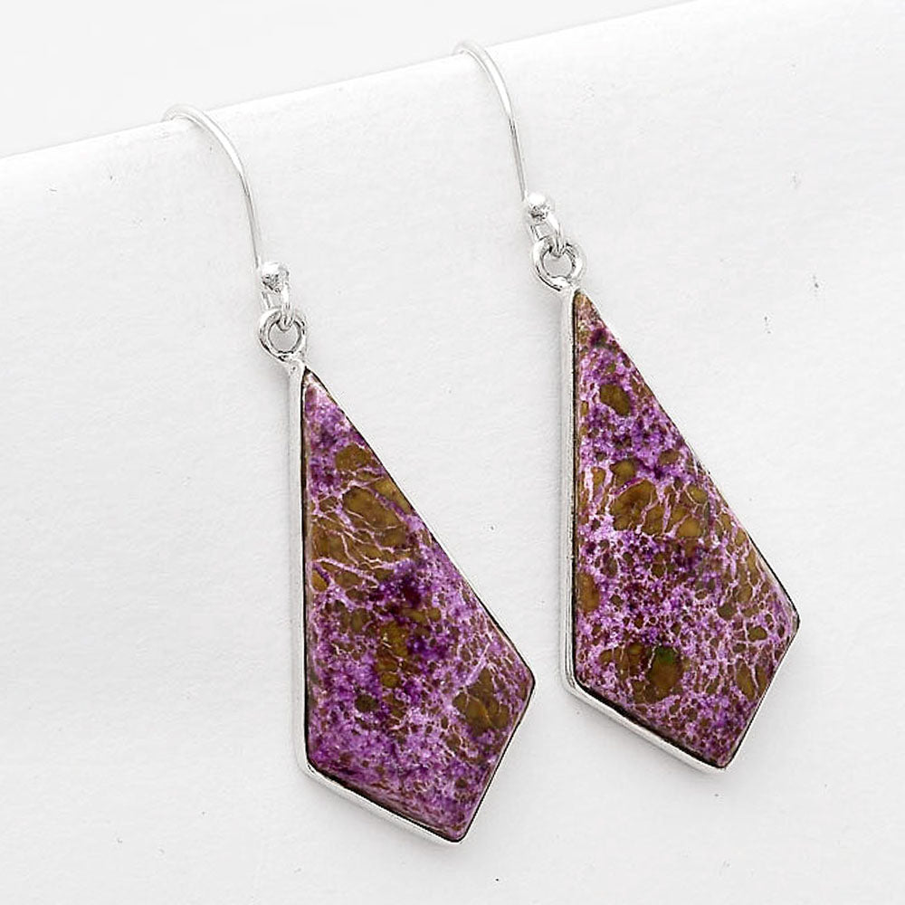 Natural Purpurite - South Africa Earrings E-1001 SDE50482