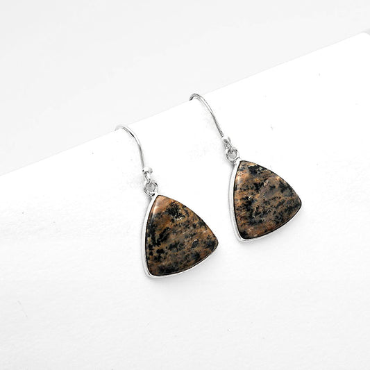 Natural Russian Honey Dendrite Opal Earrings E-1001 SDE50513