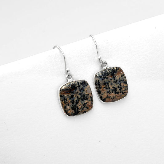 Natural Russian Honey Dendrite Opal Earrings E-1001 SDE50519