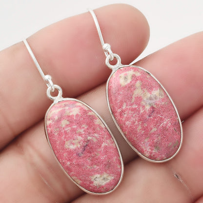 Natural Pink Thulite - Norway Earrings E-1001 SDE50538