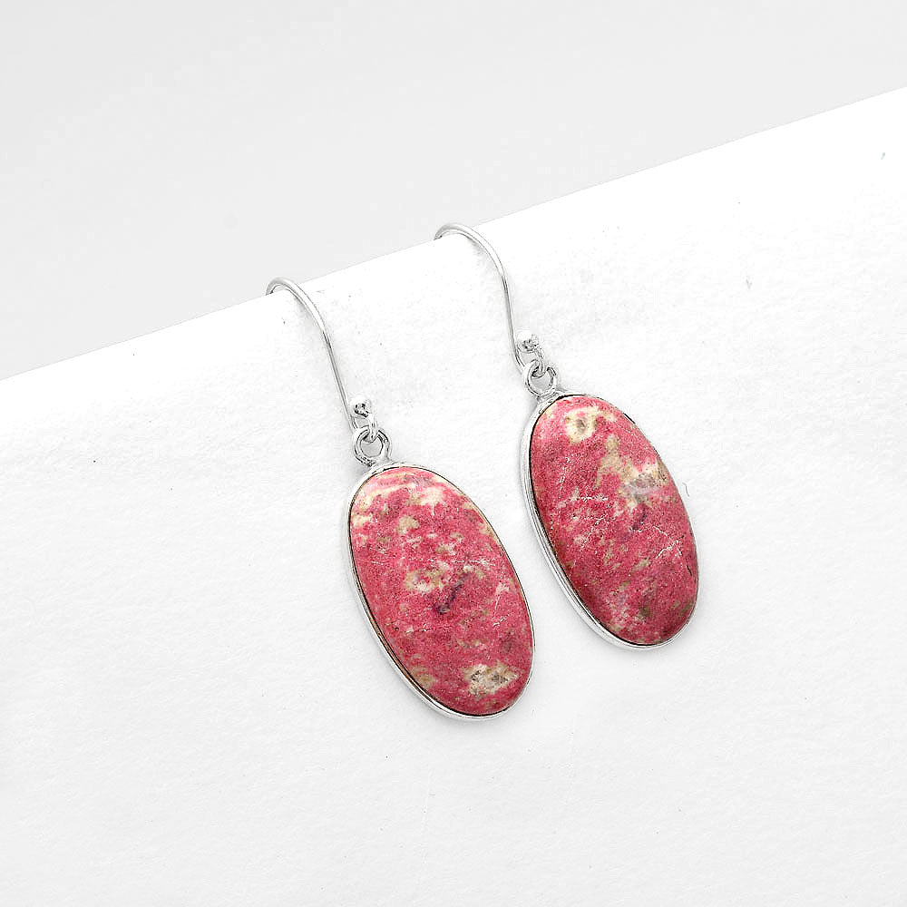 Natural Pink Thulite - Norway Earrings E-1001 SDE50538
