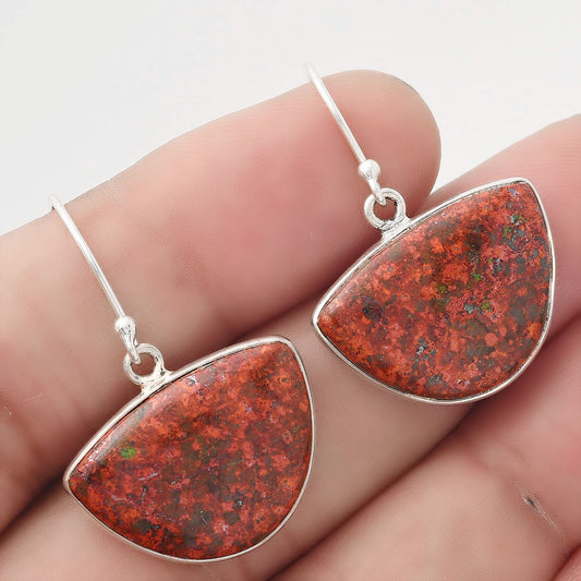 Natural Sonora Sunrise Cuprite Blood Earrings E-1001 SDE50539