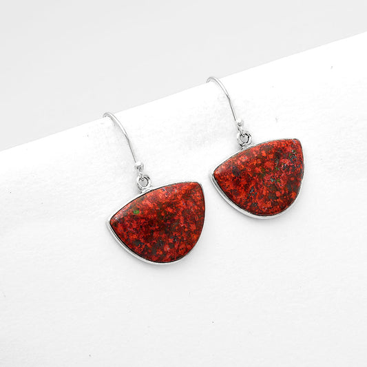 Natural Sonora Sunrise Cuprite Blood Earrings E-1001 SDE50539