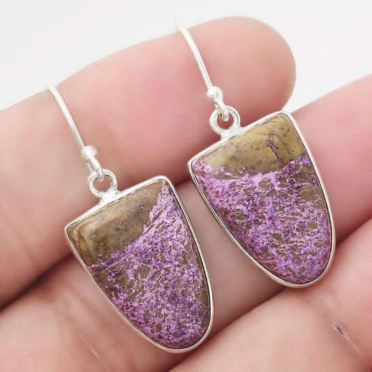 Natural Purpurite - South Africa Earrings E-1001 SDE50541