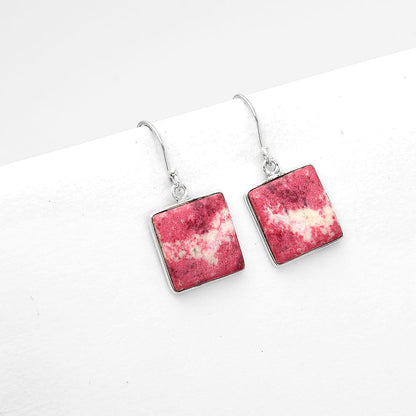 Natural Pink Thulite - Norway Earrings E-1001 SDE50551