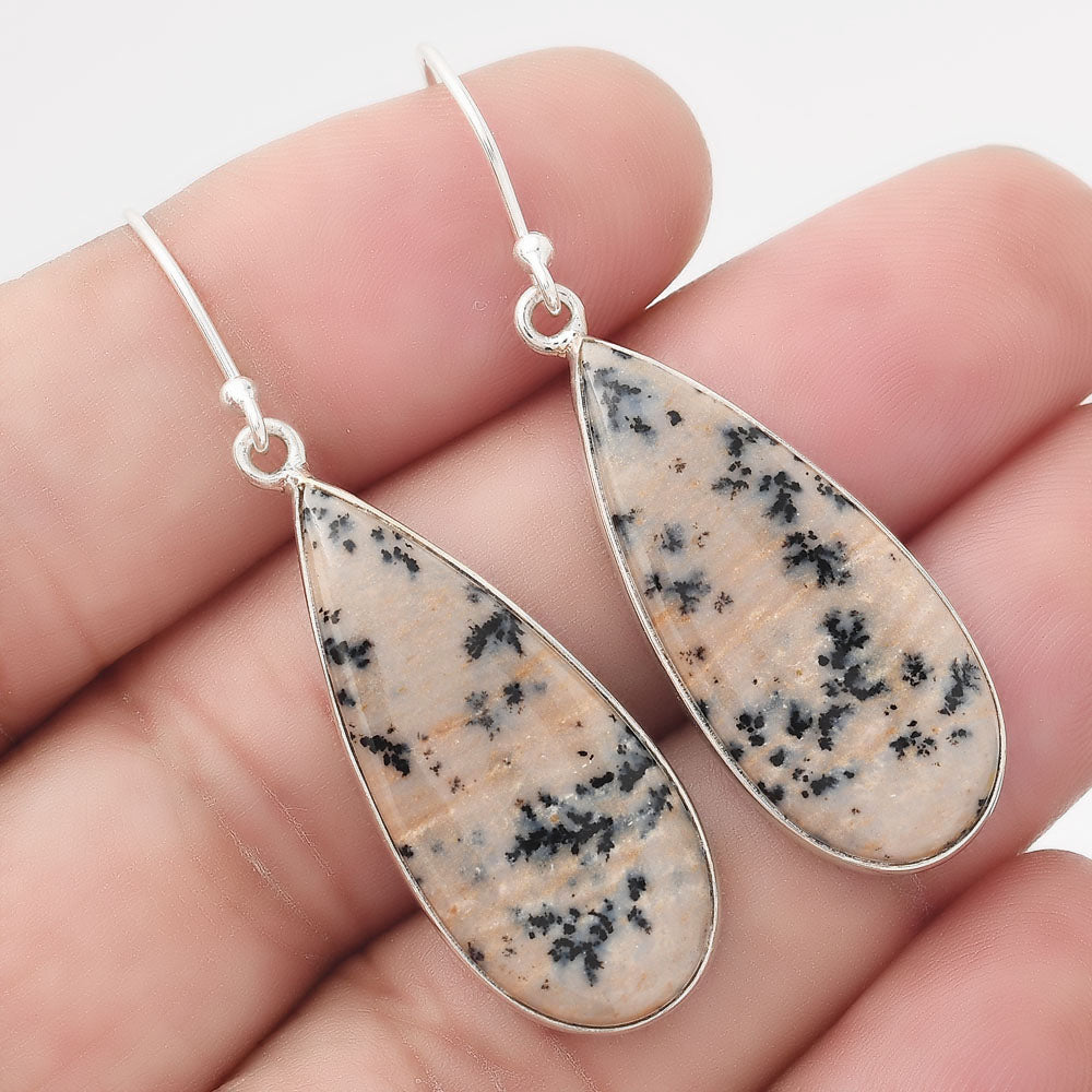 Natural Russian Honey Dendrite Opal Earrings E-1001 SDE50553