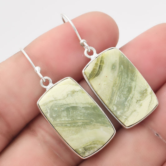 Natural Serpentine Earrings E-1001 SDE50576