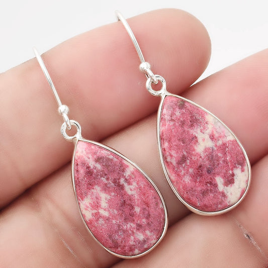 Natural Pink Thulite - Norway Earrings E-1001 SDE50599