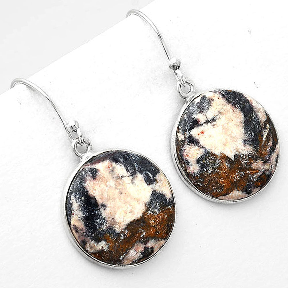 Natural Indian Blanket Jasper Earrings E-1001 SDE50603