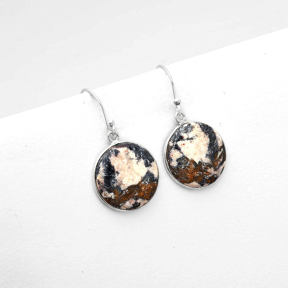 Natural Indian Blanket Jasper Earrings E-1001 SDE50603