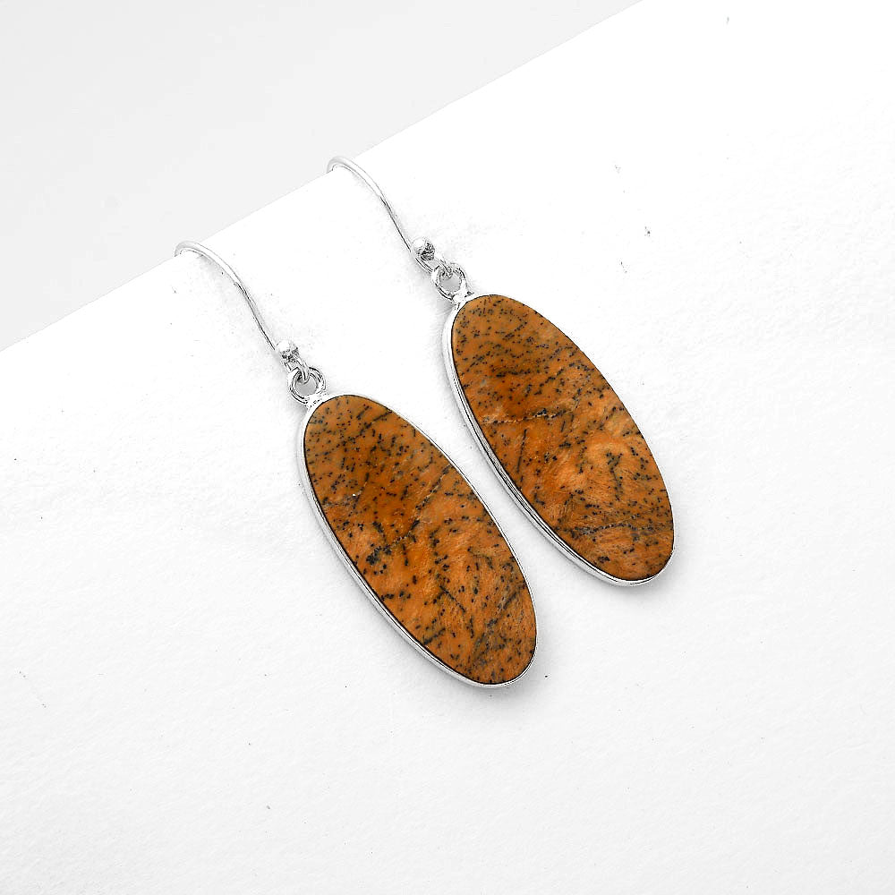 Natural Amethyst Sage Agate - Nevada Earrings E-1001 SDE50656