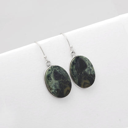 Natural Star Galaxy Jasper Earrings E-1001 SDE50852