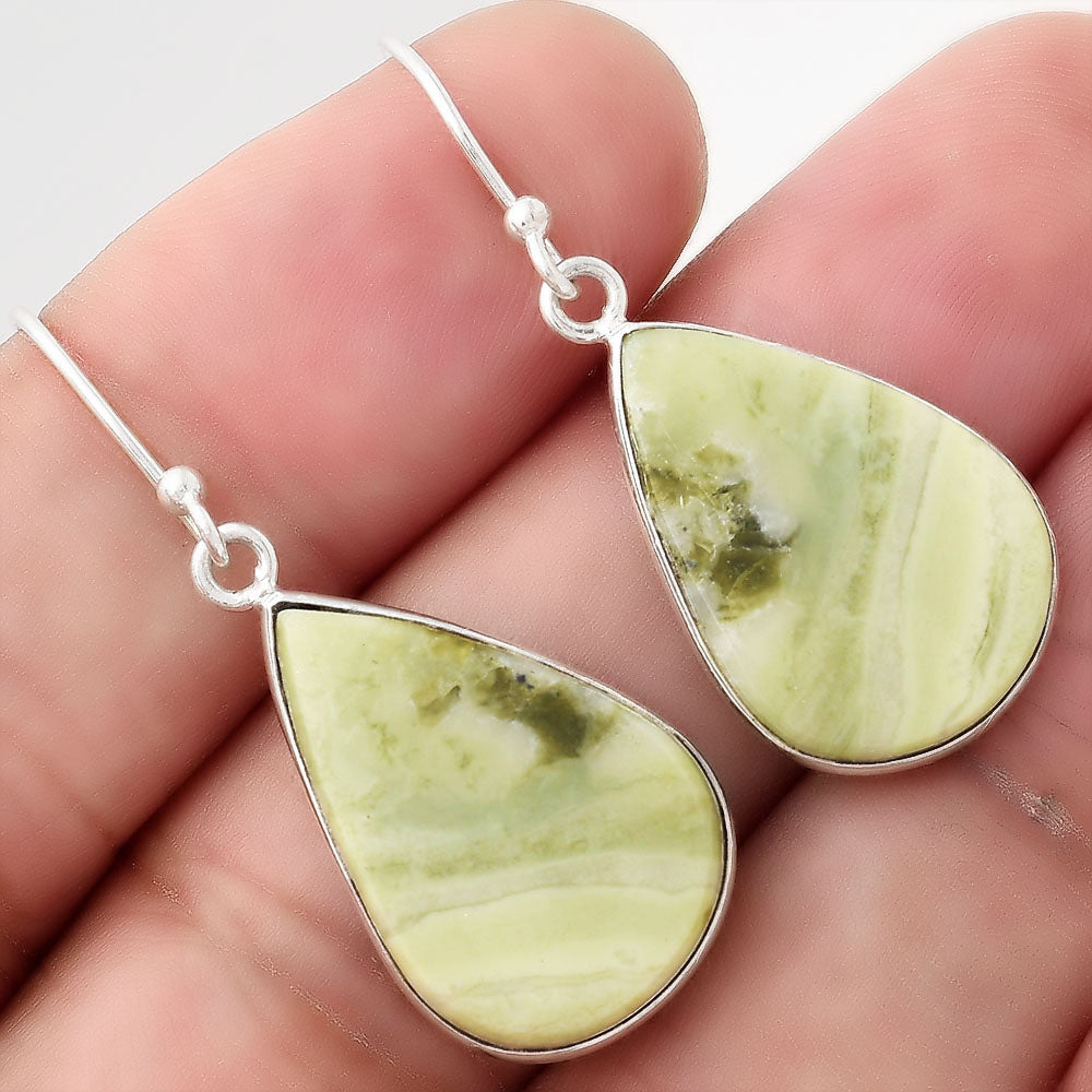 Natural Serpentine Earrings E-1001 SDE50853