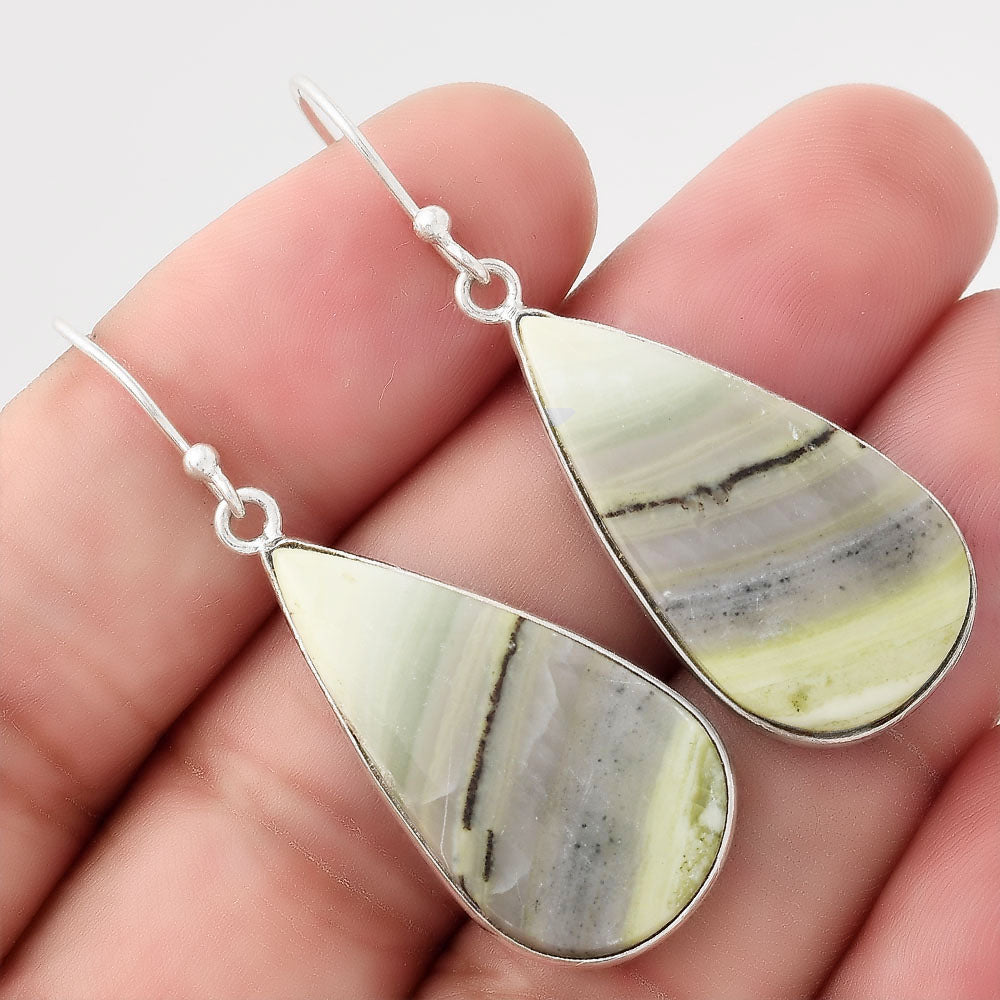 Natural Serpentine Earrings E-1001 SDE50876