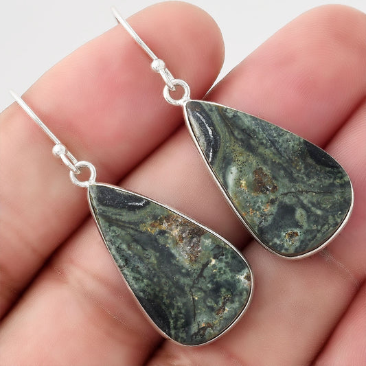 Natural Star Galaxy Jasper Earrings E-1001 SDE50880