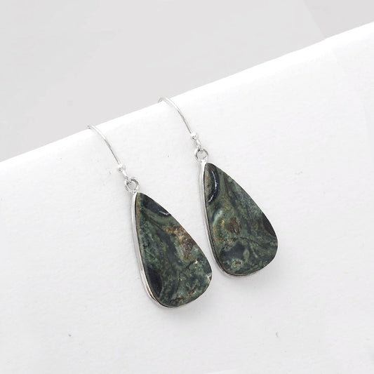 Natural Star Galaxy Jasper Earrings E-1001 SDE50880