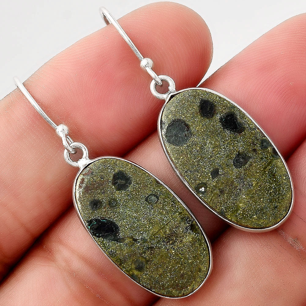 Natural Star Galaxy Jasper Earrings E-1001 SDE50991