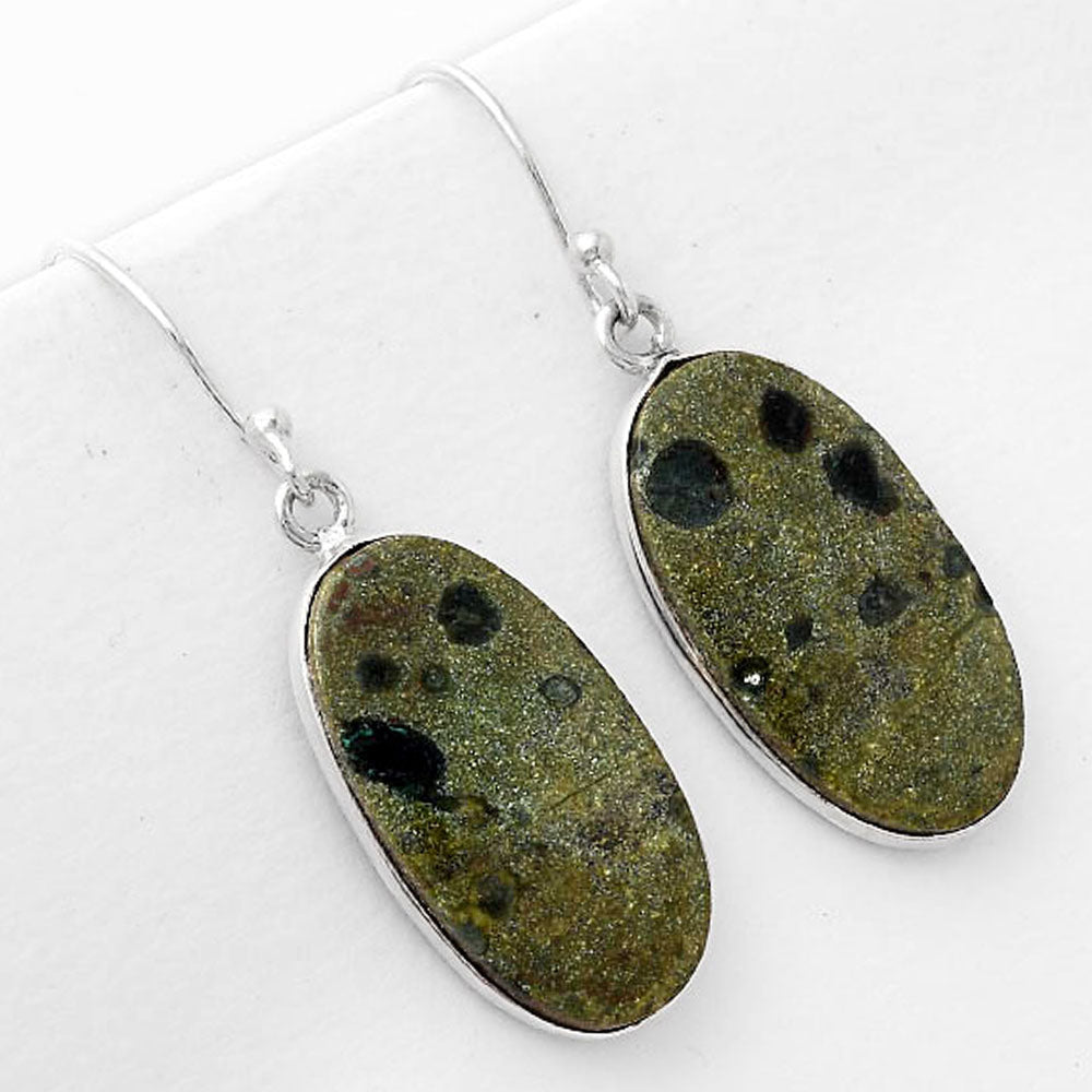 Natural Star Galaxy Jasper Earrings E-1001 SDE50991
