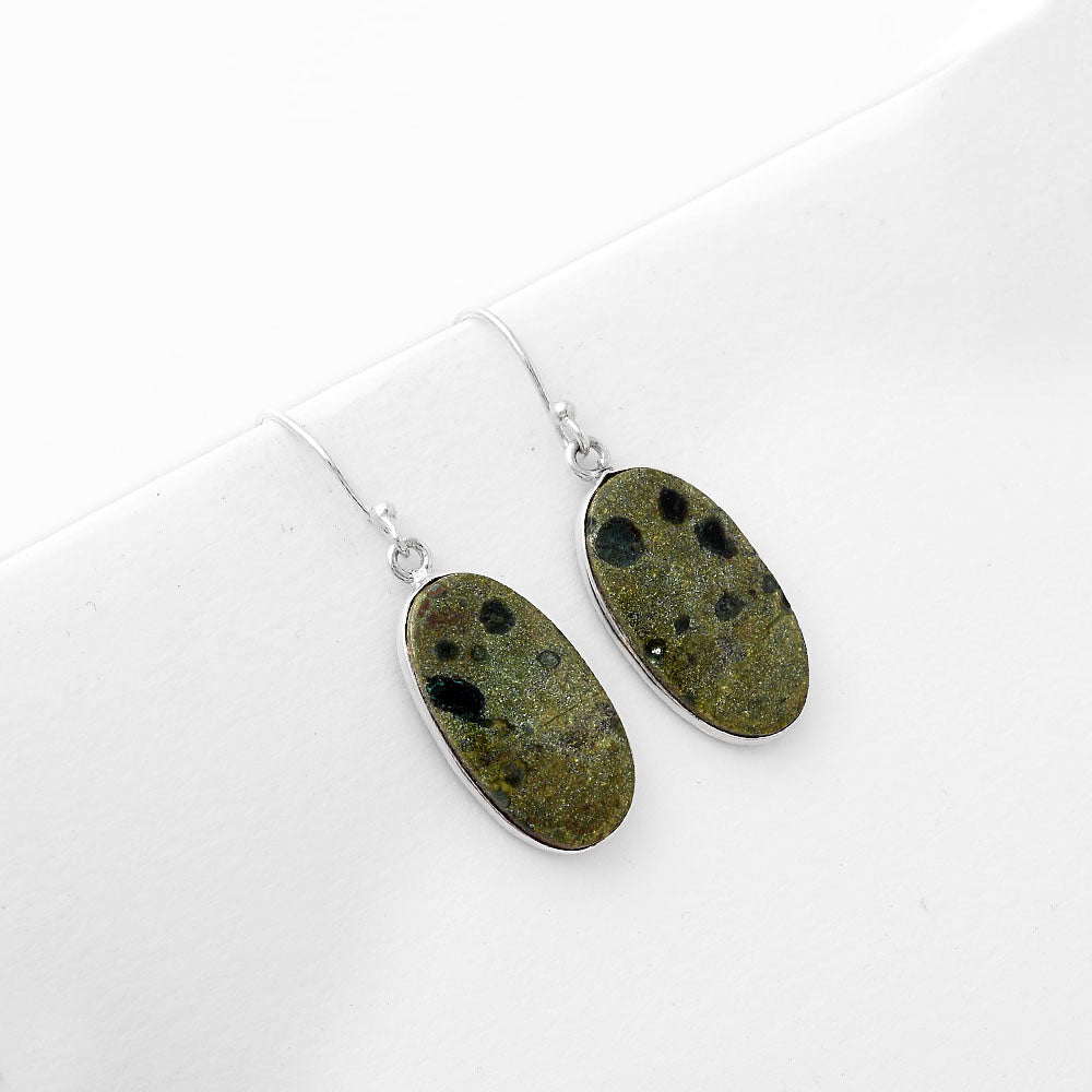 Natural Star Galaxy Jasper Earrings E-1001 SDE50991