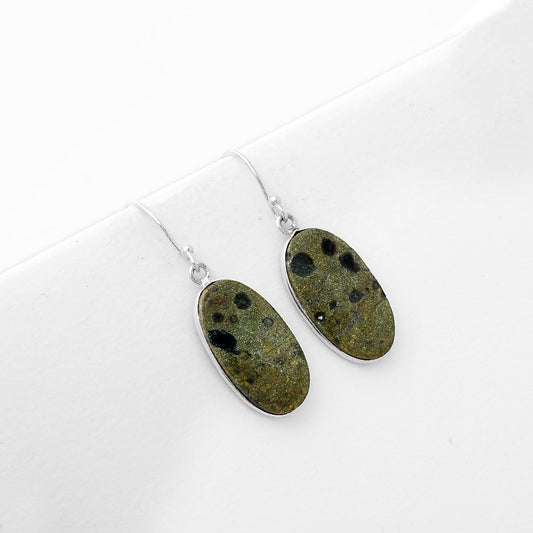 Natural Star Galaxy Jasper Earrings E-1001 SDE50991