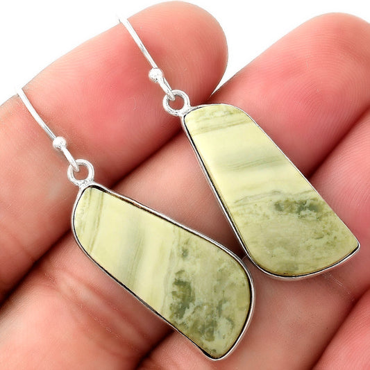 Natural Serpentine Earrings E-1001 SDE51019