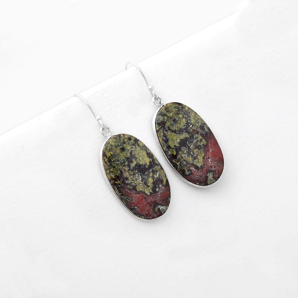 Dragon Blood Stone - South Africa Earrings E-1001 SDE51074