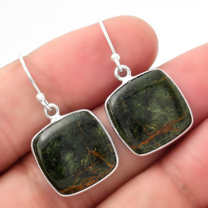 Natural Turkish Rainforest Chrysocolla Earrings E-1001 SDE51519