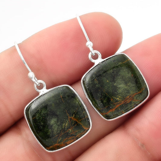 Natural Turkish Rainforest Chrysocolla Earrings E-1001 SDE51519